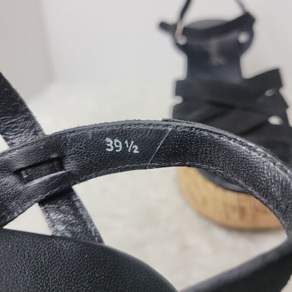 Free People Lisbon Womens Shoes Size 9 Platform Black Suede Mules/Heels - Picture 7 of 8